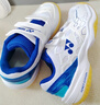 YONEX尤尼克斯羽毛球鞋yy基礎款舒適親子款青少年SHB101JRCR白/藍36碼 曬單實(shí)拍圖