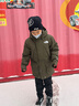 北面童裝Mcmurdo男童鵝絨兒童羽絨服防水帶毛領(lǐng)保暖|8A2Z 21L/烏木綠 130 (S) （130/64）充絨量約137g 曬單實(shí)拍圖
