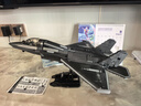 赟婭中國積木殲35戰斗機艦載飛機拼裝成人軍事模型玩具男女生生日禮物 殲35艦載機-鈦金色漆面 6-10-12歲男孩女孩生日禮物 曬單實(shí)拍圖
