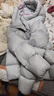 美力城【檀健次同款】羽絨服短款連帽冬季上衣鵝絨服外套女156 流光銀 S 曬單實(shí)拍圖
