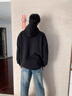 連帽衛衣男秋季外套男生衣服春秋款帽衫長(cháng)袖男士上衣冬款加絨男裝 L444黑色 加絨 2XL 曬單實(shí)拍圖