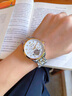 金仕盾（JIN SHI DUN）新年禮物手表男士全自動(dòng)機械表休閑商務(wù)高檔十大品牌男表防水夜光 鋼帶間白 曬單實(shí)拍圖