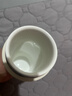 純陶瓷內膽保溫杯非涂層小巧容量口袋杯迷你桌面水杯可裝中藥杯子 簡(jiǎn)約白 曬單實(shí)拍圖