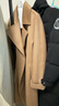 三只小山羊【楊冪同款】鉆石絨短款女主角 雙面100純羊絨大衣女修身版型大衣 加厚經(jīng)典里襯版：駝色（有掛面） S 曬單實(shí)拍圖