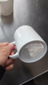 國濤骨瓷純白色馬克杯訂制LOGO酒店杯子印字賓館白瓷杯茶杯水杯麥片杯 C把杯 曬單實(shí)拍圖
