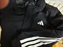 阿迪達斯（adidas）男 運動(dòng)型格系列 3S HOODED INS J 短棉服 JY8303 黑色  L  曬單實(shí)拍圖