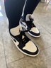 耐克NIKE休閑鞋男女熊貓AJ 1喬丹JORDAN 1運動(dòng)鞋DC0774-101黑白41 曬單實(shí)拍圖