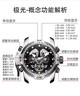 瑞夫泰格手表男機械表全自動(dòng)潮流個(gè)性男士手表十大品牌大表盤(pán)多功能男表防水鋼帶創(chuàng  )意腕表 白殼黑面 曬單實(shí)拍圖