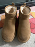 UGG秋季女士舒適時(shí)尚純色厚底人魚(yú)短靴休閑雪地靴1158311CHE|栗色37 曬單實(shí)拍圖