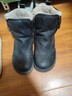 斷碼品牌真皮厚底雪地靴女款冬季平底防滑短靴加絨加厚保暖棉靴子 黑色 37 曬單實(shí)拍圖