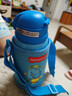 費雪兒童保溫杯316不銹鋼雙蓋中小學(xué)生喝水杯子吸管直飲兩用600ML藍色 曬單實(shí)拍圖