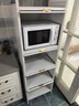 帥仕（shuaishi）廚房用具置物架落地多層夾縫收納柜多功能儲物柜碗柜微波爐櫥柜子 曬單實(shí)拍圖