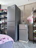美的（Midea）220升三門(mén)冰箱灰色租房家用客廳宿舍小型冰箱三開(kāi)門(mén)節能省電低音運行BCD-220TM【國家補貼】 曬單實(shí)拍圖