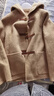 朗姿高級感保暖呢子大衣羊毛駝絨呢大衣外套女冬新款毛呢外套 淺米色 L 曬單實(shí)拍圖