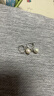 老銀匠s925銀淡水珍珠耳圈女小耳扣送女朋友養耳洞七夕節禮物珍珠銀耳圈 曬單實(shí)拍圖