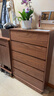 慕瀾實(shí)木超薄斗柜30cm五斗臥室靠墻長(cháng)條床尾極窄抽屜式收納儲物置物柜 【升級橡膠木材質(zhì)】六斗120*30*72.2 曬單實(shí)拍圖