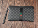 Cohnim kevin奢侈品男士手包手拿拉鏈男包手抓長(cháng)錢(qián)包送老公男友情人節生日禮物 c211格子紋【商務(wù)休閑】 曬單實(shí)拍圖