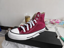 匡威（Converse）官方 All Star復古帆布鞋圣誕休閑高幫紅色M9613C M9613C 36 曬單實(shí)拍圖