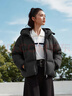 森馬（Semir）羽絨服女90絨可愛(ài)花苞帽2025冬休閑通勤三防厚外套109725113028 曬單實(shí)拍圖