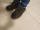 百麗[張凌赫推薦]高幫休閑工裝鞋夏新牛皮透氣板鞋A2184DM5 卡其色-絨里（高幫） 41 曬單實(shí)拍圖