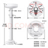 安保力科 監控半球攝像頭伸縮支架鋁合金加粗加厚通用?？荡笕A半球攝像機I型加長(cháng)吸頂吊裝支架100-200cm 曬單實(shí)拍圖
