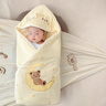 睡眠北鼻包被初生嬰兒秋冬季純棉花可拆內膽純棉a類(lèi)新生嬰兒抱被加厚包單 月亮熊（絲綿春秋厚度） 適合10-20度 90x90cm 曬單實(shí)拍圖