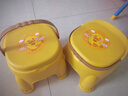 可愛(ài)小凳子客廳塑料板凳卡通小黃鴨手提凳玄關(guān)換鞋矮凳洗腳凳 1個(gè)裝 曬單實(shí)拍圖