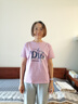 100%純棉圓領(lǐng)多色短袖t恤女ins2025夏季新款韓版寬松顯瘦印花上衣 紫羅蘭【Dro】高品質(zhì) L 【95-110斤】 曬單實(shí)拍圖