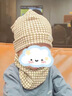 G.duck兒童棉質(zhì)針織寶寶帽子單層薄款春秋季卡通印花新生兒嬰幼兒套頭帽 米色星星 單層帽 M(6個(gè)月-2歲)適合頭圍42-47cm (A 曬單實(shí)拍圖