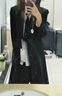 籬人歸山本風(fēng)長(cháng)款西服外套男女套裝中性風(fēng)高級黑色正肩大衣風(fēng)衣男裝衣服 黑色長(cháng)款黑色西服【無(wú)胸針單件】 XL 建議120-135斤 曬單實(shí)拍圖