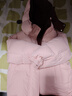 鴨鴨兒童羽絨服冬季新款男女童一衣兩穿短款學(xué)生中大童裝加厚外套HR 粉色 130 曬單實(shí)拍圖
