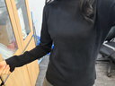 都市麗人針織衫女半高領(lǐng)2025秋冬新款打底衫女內搭修身百搭抗起球毛衣上衣 曬單實(shí)拍圖