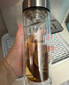 希諾（heenoor）雙層玻璃杯男家用商務(wù)辦公泡茶杯子過(guò)濾車(chē)載水杯XN-9302 345mL 曬單實(shí)拍圖