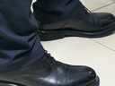 百麗（Belle）【禮盒款】三接頭牛津鞋男商務(wù)正裝皮鞋A2126CM5 黑色（三接頭款） 41 (255mm) 曬單實(shí)拍圖