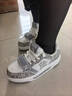 MLB張凌赫明星同款滿(mǎn)印老花厚底板鞋情侶款3ASXP025N-50GRS灰色 36.5 曬單實(shí)拍圖