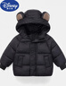 G.duck新國標2024新款兒童羽絨服男女童短款棉襖小童寶寶卡通保暖外套冬 黑色 110cm 建議身高100-110CM左右 曬單實(shí)拍圖
