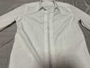 G2000【易打理】G2000男裝2025春夏商場(chǎng)同款棉質(zhì)混紡親膚正裝長(cháng)袖襯衫 白色-時(shí)尚剪裁-免燙抗皺 M 5E /170 （胸圍107/腰圍102） 曬單實(shí)拍圖