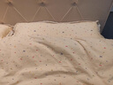 北極絨（Bejirog）A類(lèi)親膚雙層紗全棉花邊四件套被套床單三件套枕套可機洗家用床品 芝士奶酪 1.8m 床單款 被套200x230cm 四件套 曬單實(shí)拍圖