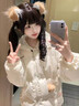 羽絨棉服女2025新款學(xué)生高中初中女生衣服冬季羽絨服外套棉衣棉襖 米白色 均碼 (可留言備注碼數) 曬單實(shí)拍圖