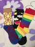 Happy Socks【新品】Happy Socks水果可愛(ài)襪子多巴胺襪子中筒襪襪子女ins潮 水果云藍 1雙 M 36-40 曬單實(shí)拍圖