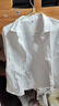 BLUE LITTLE WHITE長(cháng)袖襯衫女修身女士職業(yè)裝商務(wù)正裝白色工裝襯衣免燙抗皺休閑面試 白色（方.領(lǐng)） 【快速到貨】 42 /5XL (148斤-158斤) 曬單實(shí)拍圖