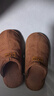 樸西棉拖鞋女秋冬季室內家居麂皮絨棉拖保暖情侶棉拖男 深咖 40-41 曬單實(shí)拍圖