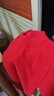 羅小雨兒童半高領(lǐng)純羊毛衫女童針織衫男童打底衫衣中領(lǐng)中大童保暖毛衣 【雙股加厚】大紅色 140 【身高135-145CM】 曬單實(shí)拍圖