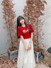 一寸相思2026新款爆款純棉短袖t恤馬年衣服女新年喜慶紅色本命年上衣體恤 紅色-動(dòng)物數字 XL (125-145斤） 曬單實(shí)拍圖