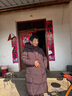 雋狐中老年羽絨服女款過(guò)膝長(cháng)款媽媽冬裝新款加厚大碼老人奶奶太太外套 深紫 4XL 【推薦136-145斤】 曬單實(shí)拍圖