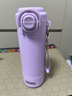 膳魔師2025新款兒童吸管保溫杯學(xué)生上學(xué)專(zhuān)用高顏值女生便攜大容量水杯子 木槿紫420ml雙飲316不銹鋼 曬單實(shí)拍圖