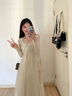 梓洛蘭ZiLuoLan連衣裙女裝2025春夏裝溫柔風(fēng)開衫吊帶顯瘦薄款仙女套裝裙 白色上衣+吊帶裙【兩件套】 M （建議95-105斤） 曬單實拍圖