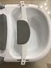 可折疊家用兒童孕婦洗頭發(fā)躺椅多功能成人洗頭椅女孩伸縮洗頭床 星空灰PU軟墊（送洗頭杯和刷） 曬單實(shí)拍圖