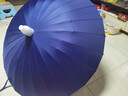 聽(tīng)見(jiàn)時(shí)光自動(dòng)雨傘長(cháng)柄帶防水套加固強防風(fēng)暴雨直桿柄大號自動(dòng)傘24骨藏青色 曬單實(shí)拍圖