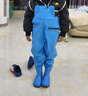 SooGree趕海服兒童涉水褲釣魚(yú)服飾下水褲玩沙水服連體雨鞋雨褲一體抓魚(yú) 曬單實(shí)拍圖